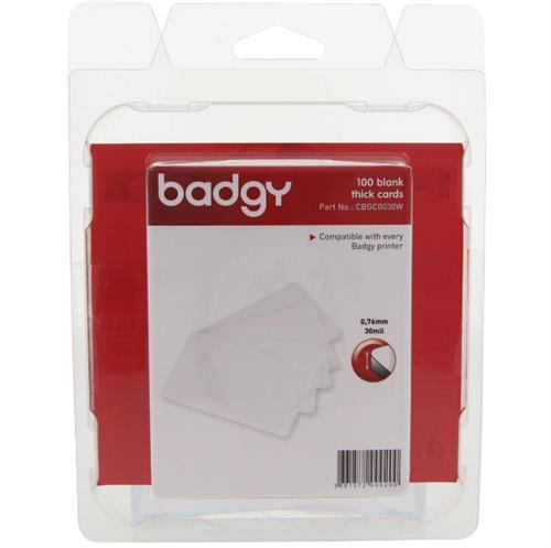 Evolis Badgy 100 Pack 30ml Thick PVC Cards