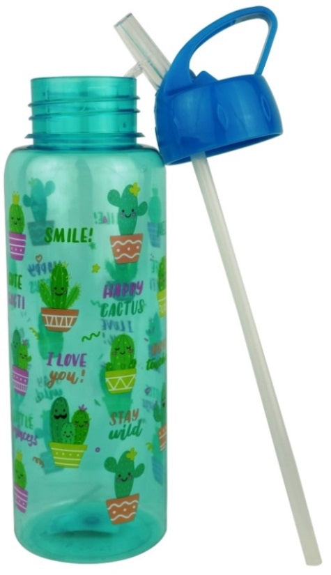 Casey FlipTop 1 Litre Plastic Water Bottle - Blue