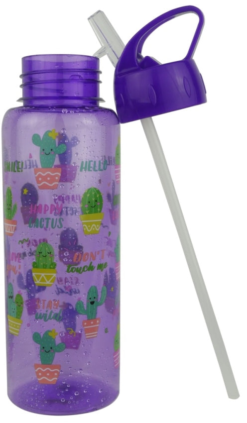 Casey FlipTop 1 Litre Plastic Water Bottle -Purple